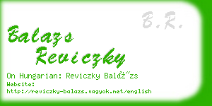 balazs reviczky business card